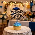 thumbnail image 4 of Class Of 2026 Graduation Cake Topper Glitter Cap And Diploma For Senior High School College Celebration Party, 4 of 6