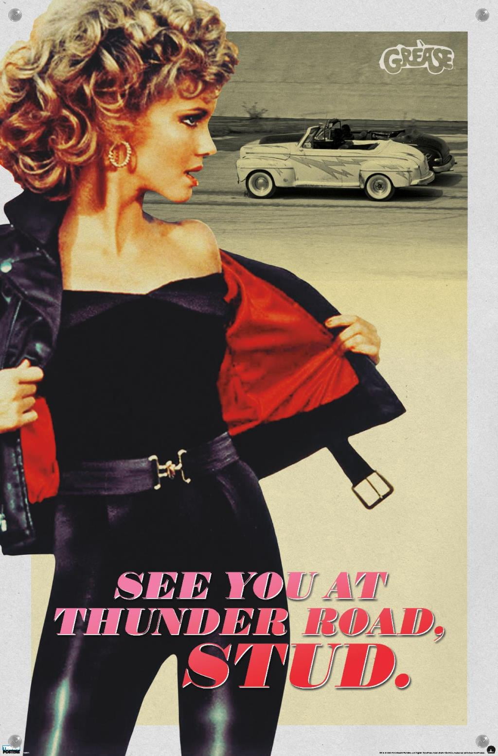 Grease - Stud Wall Poster with Push Pins, 14.725" x 22.375"