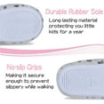 thumbnail image 5 of NCCB Girls Slippers No-Slip Memory Foam Slippers Soft Rubber Sole House Shoes for Indoor Outdoor Grey Size 2, 5 of 5