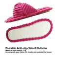 thumbnail image 5 of Real Fancy Women Memory Foam House Womens Slipper Slides Home Bedroom Bathroom Spa Open Toe Cozy Comfortabel Corduroy Slippers, 5 of 5