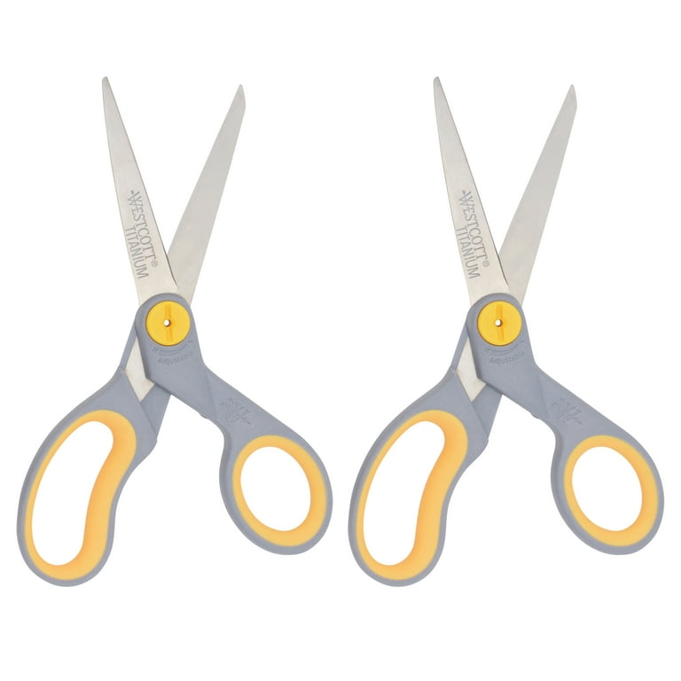 Titanium Bonded Adjustable Glide Scissors, 8", 2-Pack photo 7