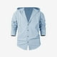 thumbnail image 3 of Blusa de manga larga con capucha para hombre, informal, de verano, de manga larga, con botones, tipo cárdigan, chaqueta con capucha, camisa de poliéster para hombre, 3 of 7