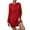 Red, variant on Tauxra Sweaters for Women,sweater Dress for Women,Women Solid Color Round Neck Long Sleeve Dress,Plush Mini Sweater,Dress for Women