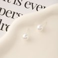 thumbnail image 2 of The Pearl Source Pendientes de perlas blancas para mujer - Pendientes de perlas - Pendientes con perlas genuinas de imitación de 8 mm, 2 of 5