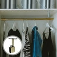 thumbnail image 6 of Raindrops 2pcs Heavy Duty Closet Rod End Supports Golden Zinc Alloy Simple Style, 6 of 8