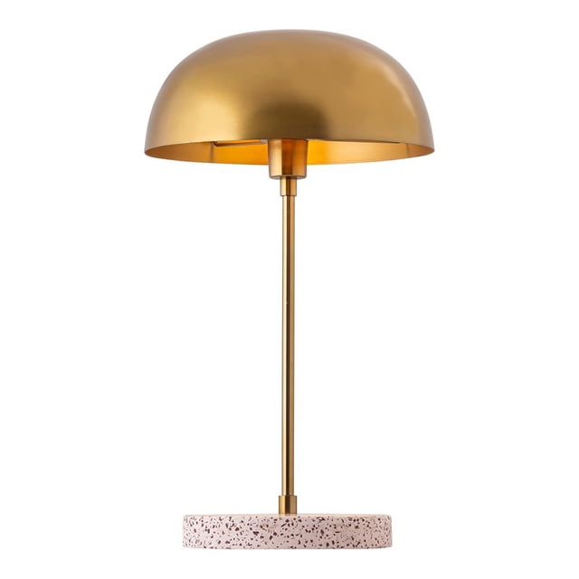TOV Furniture Emory 20.9"H Transitional Iron Metal & Concrete Table Lamp in Gold