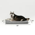 thumbnail image 7 of Diggs 30" Bolstr Dog Bed with Headrest - Premium Memory Foam Pet Bed for Crate or Home - Grey, 7 of 7