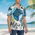 thumbnail image 5 of Balery Game All Day Print Men's Hawaiian Shirts Short Sleeve Beach Shirt Relaxed Fit Vacation Button Down Shirts-Small, 5 of 9