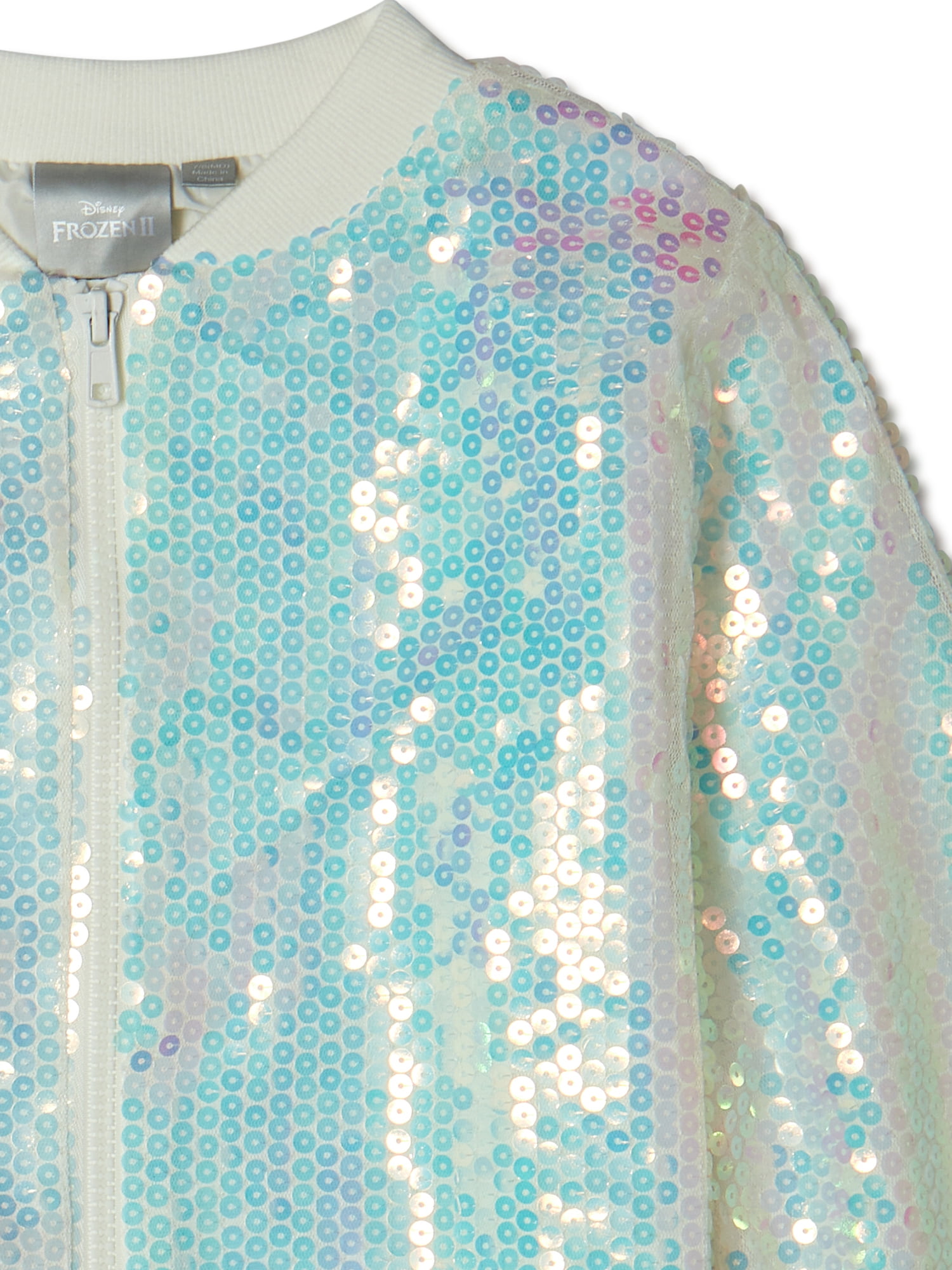 Pink Iridescent Sequin Jacket for Girls, 6X