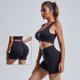 thumbnail image 2 of Conjunto de yoga para gimnasio de color sólido sin costuras, mallas deportivas suaves, chaleco deportivo y leggings de yoga, chándal para mujer, traje de gimnasio para entrenamiento completo, 2 of 5