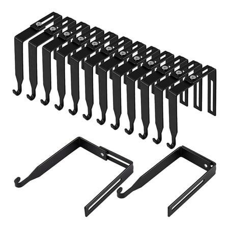 

12Pcs Adjustable Hangers Metal Hooks for Hanging over the Door Mirror Hooks Partition Hanger Set