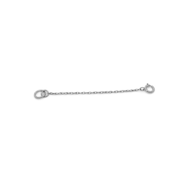 Bedrock Jewelry 14K White Gold Chain Extender, 3"