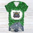 thumbnail image 1 of Fiudx Camisas para Mujer Blusa de Manga Corta con Estampado de Carnaval para Mujer, Tops Informales con Cuello Redondo, 1 of 3