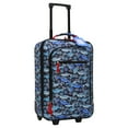 thumbnail image 2 of CRCKT 4-Piece Softside Kids Luggage Set, Includes 18" Carry-on Luggage, 12" Backpack, Plush Critter That Turns Into a Neck Roll Pillow, and a Matching Luggage Tag, Trucks, (Walmart. Com Exclusive), 2 of 18