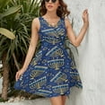 thumbnail image 3 of Hanukkah Menorah Seamless Pattern Sundress Sleeveless Dress Summer Women Clothes Dress for Women Dresses, 3 of 7
