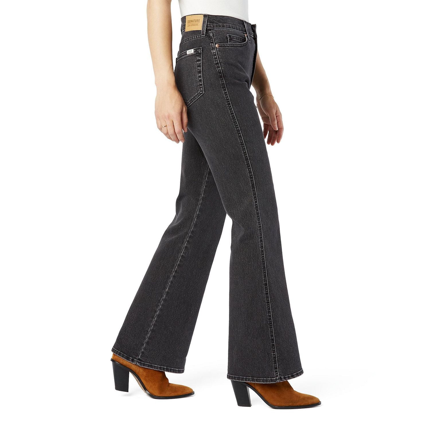 Levi Strauss Signature.MD Jean évasé taille haute d’époque pour femme