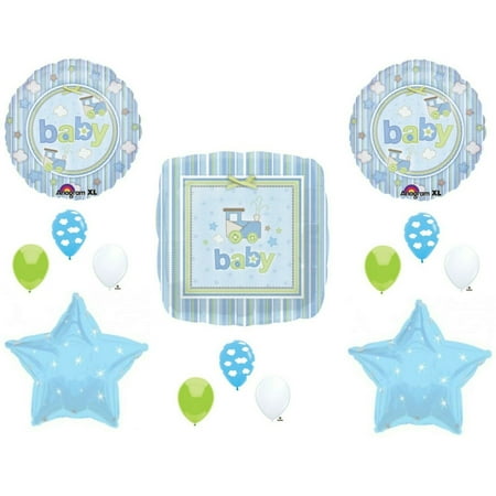 Train Baby Boy Shower Balloons Decoration Supplies Carter's Choo