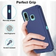 thumbnail image 7 of Compatible with Samsung Galaxy A20 A30 A50 Phone Case Hybrid Rugged Shockproof Hard Protective Drop Proof Full Body Heavy Duty Mobile Cell Cover for M10s A50S A30S A 30 50 50S 30S 20A Women Men Blue, 7 of 7