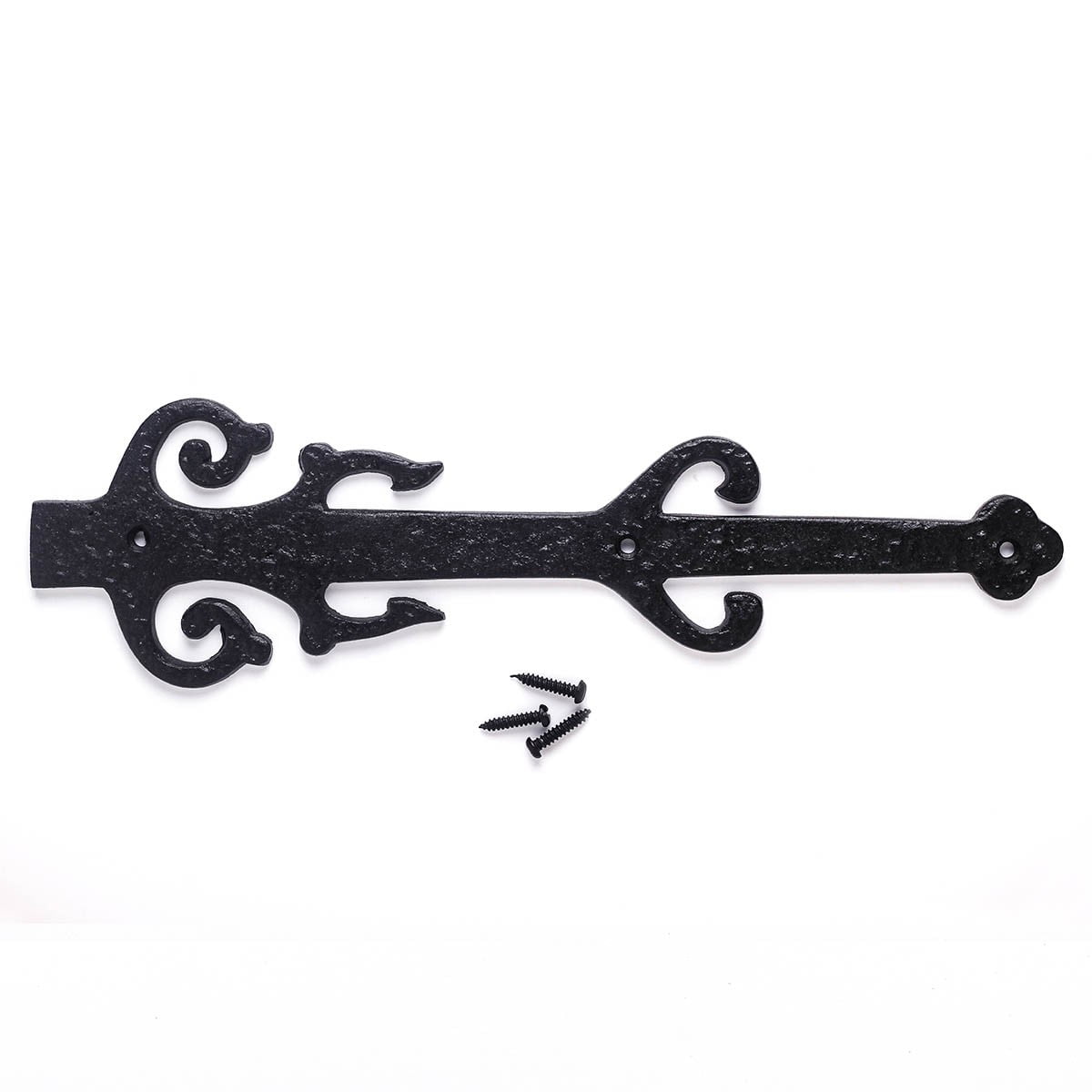 Renovators Supply Black Wrought Iron Garage Door Decorative Hardware