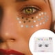 thumbnail image 4 of Seitruly Joyas para la frente de ojos, pegatinas autoadhesivas de diamantes de imitación, maquillaje facial ostentoso, decoraciones DIY para Tratamientos faciales tipo 5, 4 of 6