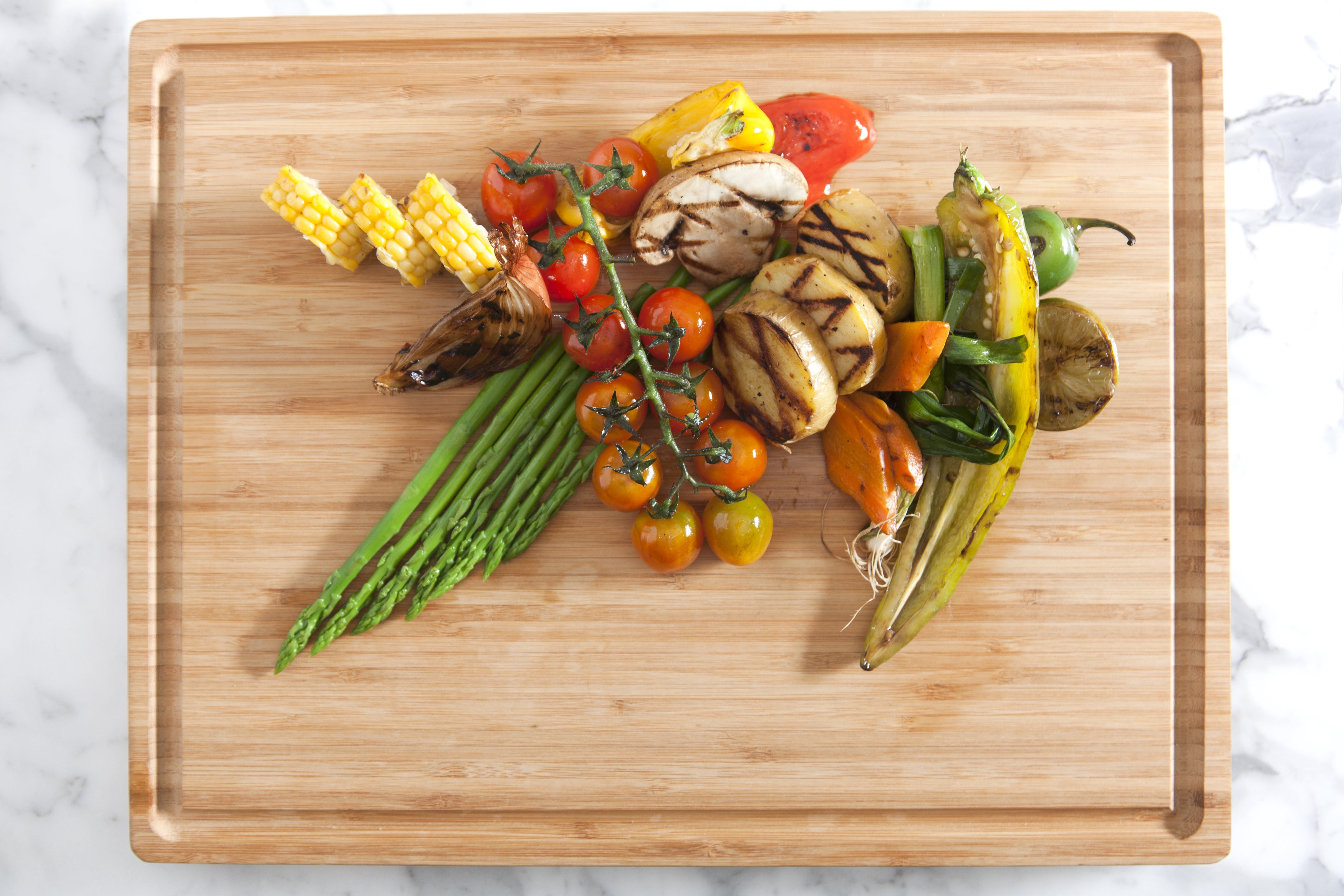 SoulFino Bamboo Butcher Block - 17" x 13" x 1.5" Premium Cutting Board