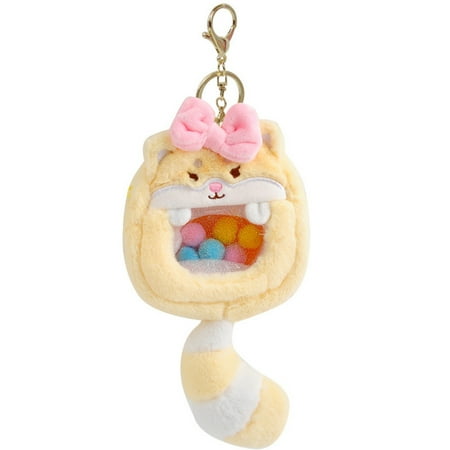 

Plush Cartoon Cat Shape Stuffed Doll Schoolbag Accessories Pendant Kid 20Cm