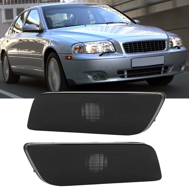 Front Marker Lamp Light, Easy To Install 30744360 Marker Lamp Housing for S80 2002 To 2006 Yellow,Black