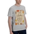 thumbnail image 2 of Bingfone Thanksgiving With A Grateful Heart Men'S Loose Fit Short-Sleeve Pocket T-Shirt, 2 of 7