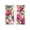 Crimson Green, variant on Pink Flowers Sheer Curtains 45 Inch Length 2 Panels Set Window Treatments, Spring Watercolor Floral Leaves Plants Beige Rod Pocket Semi Curtains for Living Room/Bedroom/Kitchen Décor, 104"W x 45"L