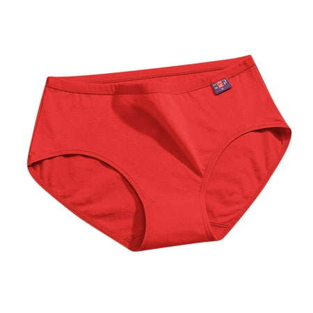 Bigersell Women s Panties Clearance Lace Panties Seamless Panty Style P-412 Polyester Bikini Panties High Waisted Thong Briefs High Waist Women s Bikini Panties Red 3Xl