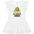 thumbnail image 3 of Inktastic Grandpa Loves Me Grandson Gift Girls Toddler Dress, 3 of 5