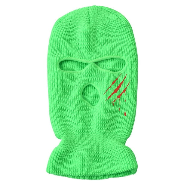 Cubierta De Cara Tejida Para Clima Frío, Resistente Al Viento, Transpirable, Para Esquí, Para Hombres Y Mujeres, Ciclismo Y Correr 3 Agujeros, Serendint HA044854-04
