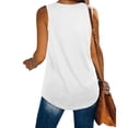 thumbnail image 5 of KaLI_store Tank Tops Womens Tank Tops Crewneck Loose Fit Basic Solid Color Casual Summer Sleeveless Shirts White,L, 5 of 5