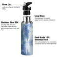 thumbnail image 3 of Yayeee 20oz Insulated Water Bottle Double Wall Stainless Steel with Flip Straw Lid, Plants and River, 3 of 7