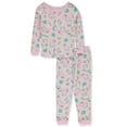 thumbnail image 3 of Komar Kids Girls Peppa Pig Magical Unicorn 4 Piece Cotton Toddler Pajamas (2T), 3 of 5