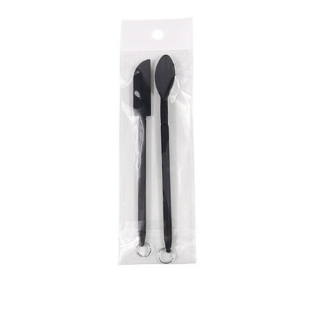 

2PCS Mini Silicone Retractable Spatula and Spoon Heat Resistant Silicone Spatula Sets for Home Kitchen Cooking Specialty Spoons