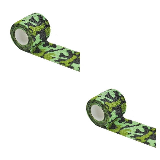 Eigraketly Envoltura elástica, vendaje autoadhesivo atlético Flexible, cinta de entrenamiento para mochileros, suministros personales, equipo tipo 9 10 cm x 4.5 m 2Conjunto
