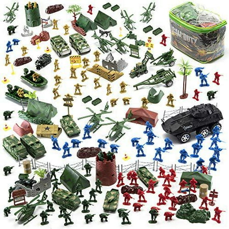 jaxojoy 200 piece army men military set cool mini action figure