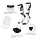 thumbnail image 3 of Fotbe Monochrome Flying Ravens Calcetas Divertidas Estampadas para Hombre y Mujer, Calcetas de Algodón hasta la Rodilla para Caminar, Correr, Enfermería y Embarazo, 3 of 6