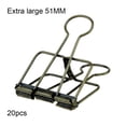 thumbnail image 1 of serony 20 Pieces Metal Paper Clip Electroplated Solid Color Replacement Home School Examination Papers Clips Accessories Bronze 51mm, 1 of 9