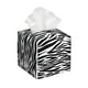 thumbnail image 1 of Balery Zebra Porta Pañuelos de Cuero con Estampado – Funda Moderna Cuadrada para Caja de Pañuelos, Dispensador 5x5x5'', 1 of 7