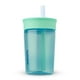 thumbnail image 1 of Vaso Owala Kids de plástico sin BPA, 450 ml, color verde pajizo y aguamarina, 1 of 5