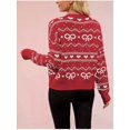 thumbnail image 5 of Women'S Valentine'S Day Love Heart Cardigan Cute Soft Open Front Knit Sweater Red L, 5 of 6