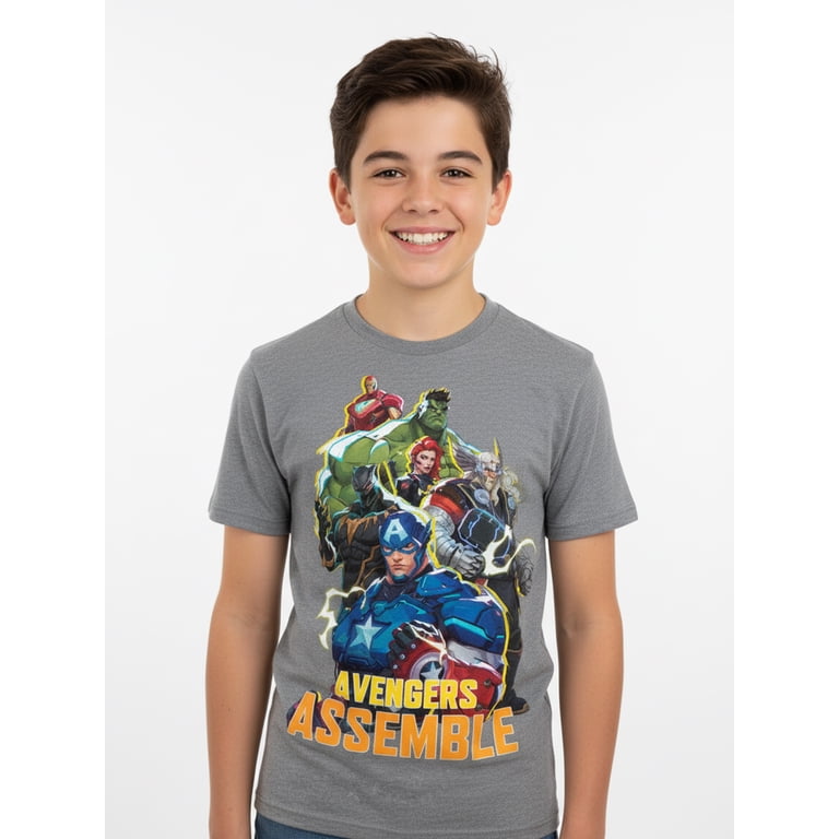 Marvel Rivals Boys Avengers Assemble Graphic Tee photo 1