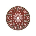 thumbnail image 2 of Hometravel Washable Christmas Tree Skirt, High-Definition Printed Tree Mat, Durable Fabric Bottom Cover for Holiday Decor and Seasonal Celebration, 2 of 6