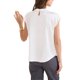 thumbnail image 3 of INSPIRAR CHIC Blusa de Cuello Plisado de Satén Elegante con Mangas Cortas para Uso Casual en Oficina XL Blanca, 3 of 6