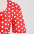 thumbnail image 5 of Women's Casual Tennis Dress Elegant Square Neck Short Sleeves Bow Design Modern Everyday Dress for Daily Wear Red S, 5 of 8