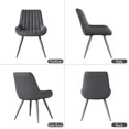 thumbnail image 2 of 2-Piece / 4-Piece Modern Dining Chair Sets with Thickened Cushions Premium Fabric Upholstered Kitchen Chairs Sturdy Metal Legs 300 lbs Capacity for Dining Room Living Room Office, 2 of 6