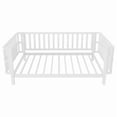thumbnail image 6 of Mirightone Twin Bed Frames with Rails, Metal Montessori Bed with Slats Support, Low Profile with Removable Bed Rails for Bedroom, White, 6 of 8