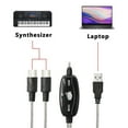 thumbnail image 5 of USB MIDI Cable Adapter, USB Type A Male to MIDI Din 5 Pin In-Out Cable Interface with LED Indicator for Music Keyboard, 5 of 8
